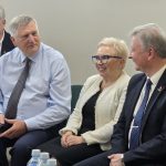 Iš kairės Liudas Skierus, Rimantas Benetis, Olivija Dobilienė, Audrius Klišonis