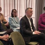 Lietuvos ligoninių asociacijos konferencijos svečiai (iš kairės): Gytis Bendorius, Skirmantas Krunkaitis, Lina Šukytė-Korsakė